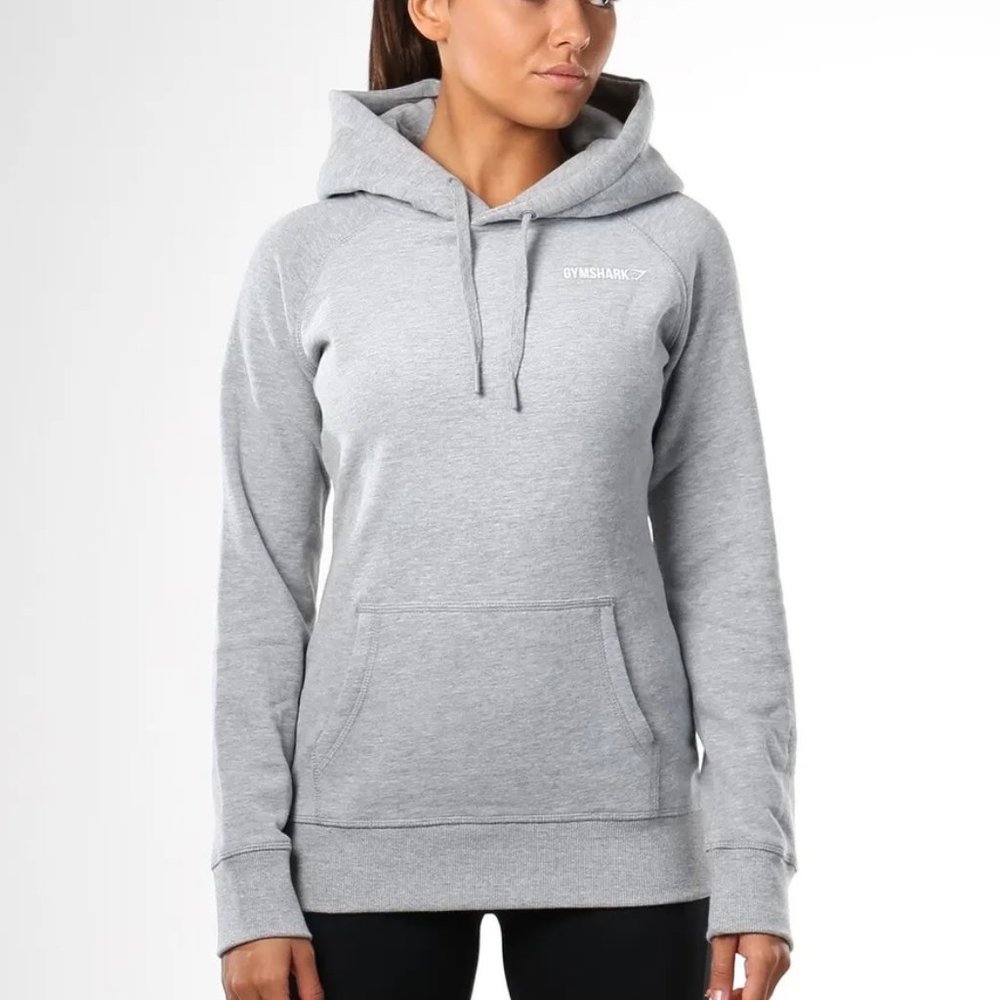 Gymshark Crest Grey Pullover Hoodie